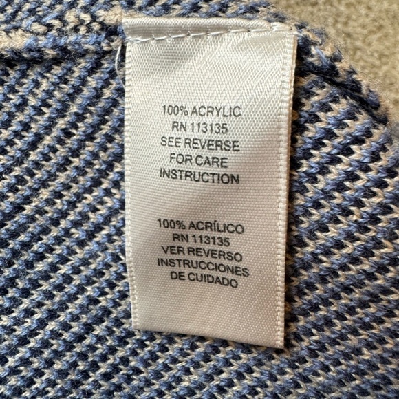 Leo & Nicole Beautiful Open Front Plaid Cardigan Size L - Picture 6 of 6